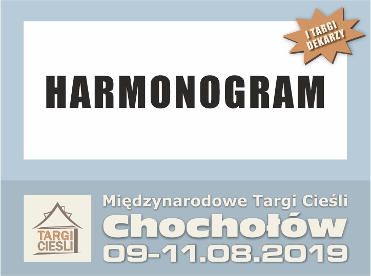 Harmonogram Targów 2019 zdjęcie